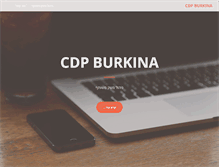 Tablet Screenshot of cdp-burkina.org